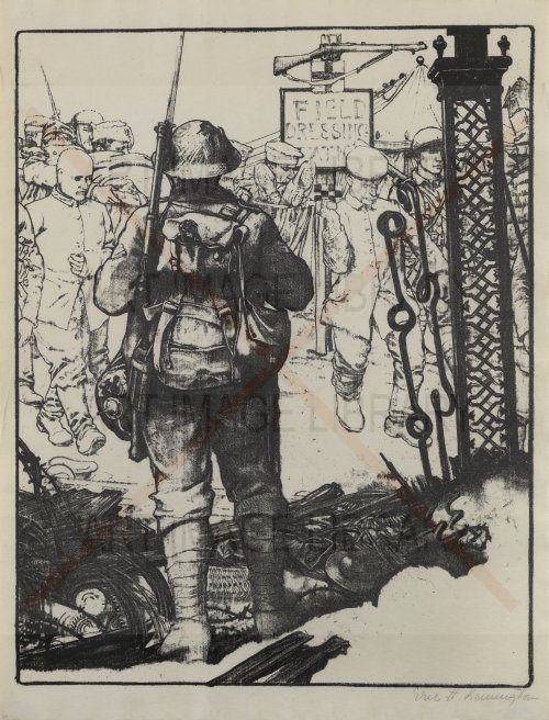 Image no. 3459: Making Soldiers (from The ... (Eric Henri Kennington), code=S, ord=0, date=1917